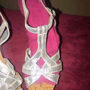 Gianni Bini wedges size 9 prom or wedding shoes